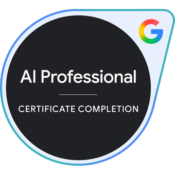 Google AI Professional Certificate badge